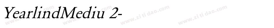 YearlindMediu 2字体转换